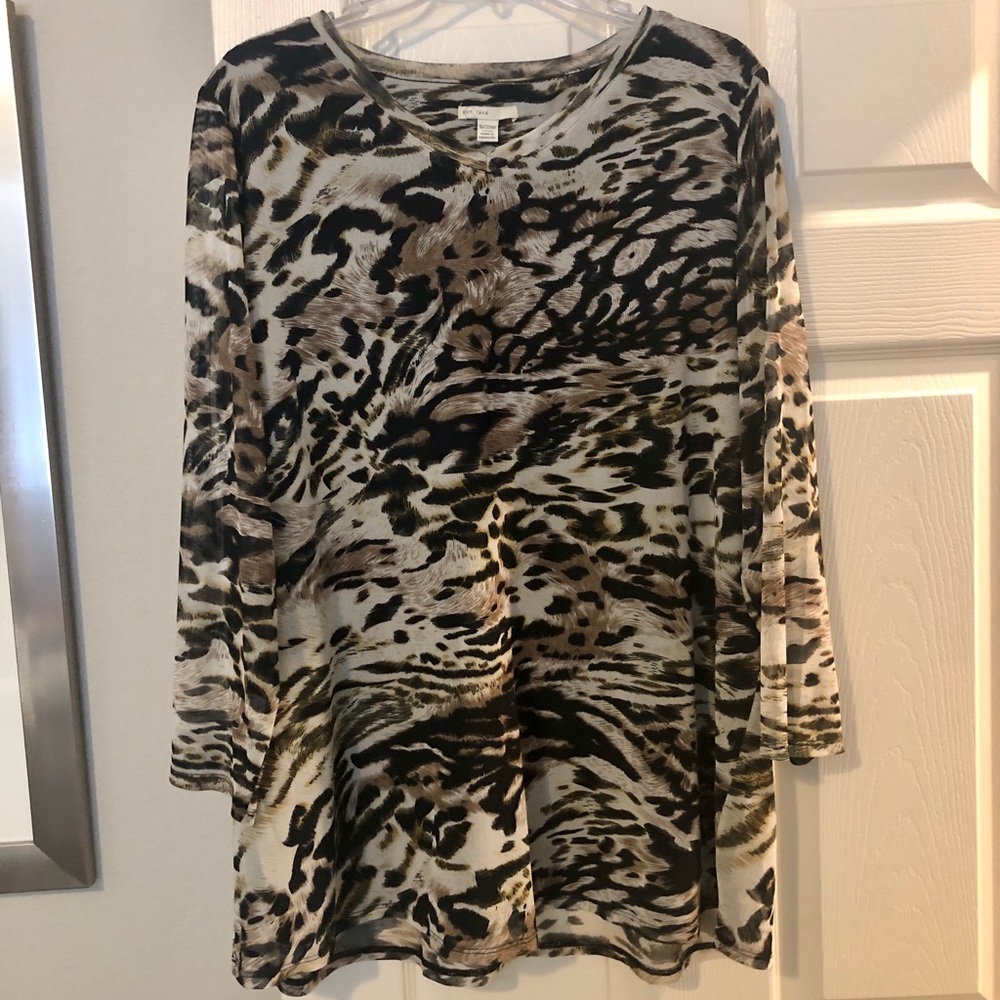 Animal print top size 18/20